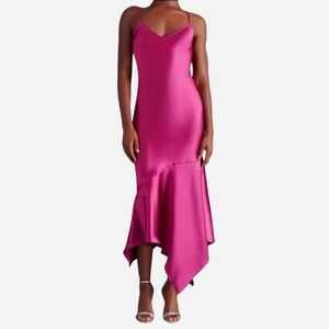 Steve Madden Plum Satin Mini NWT Dress Wimen Size Small